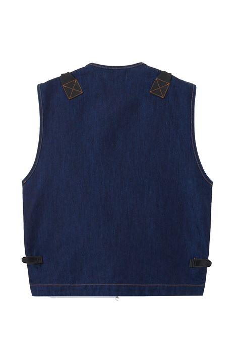 indigo denim light-rinsed vest man blu STONE ISLAND | K2S15 G100016 S00J2VJ201